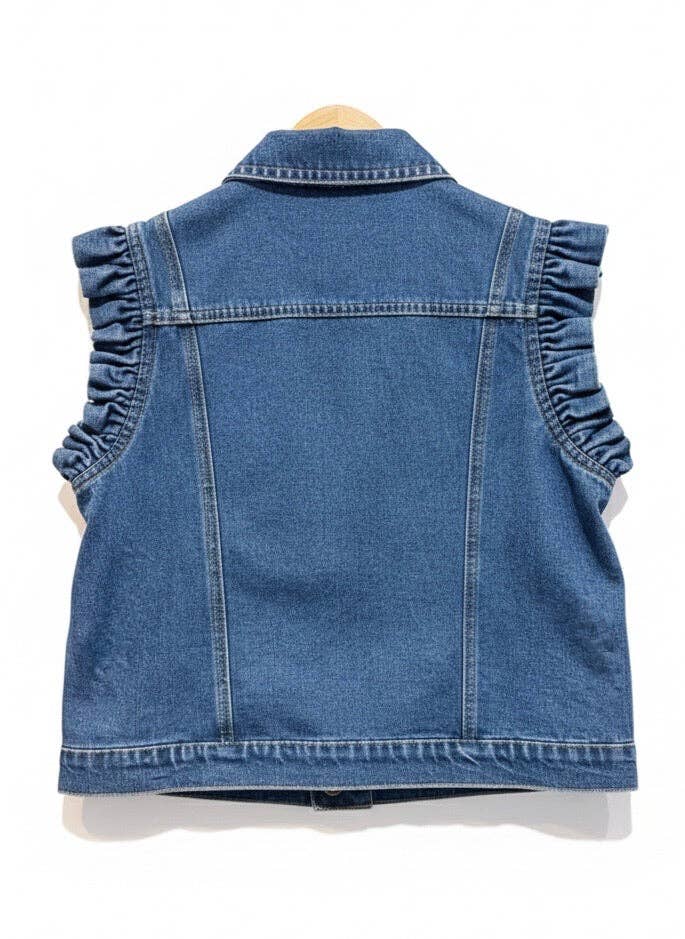 Ciminy Jeansweste Mira Jeans-Blau Baumwolle