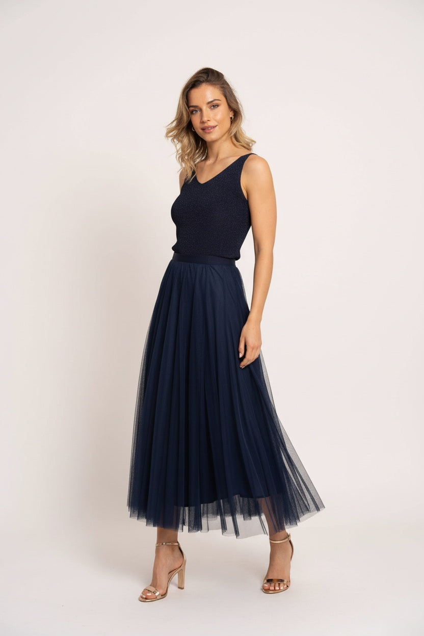 Choklate Paris Amber Tüllrock Slim Fit Marine Blau