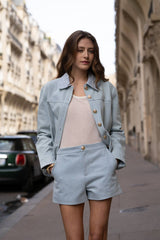 Choklate Paris Jeansshorts Thesse Hellblau Denim