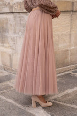 Choklate Paris - Tüllrock Ambre in Taupe – Slim-Fit Tüllrock