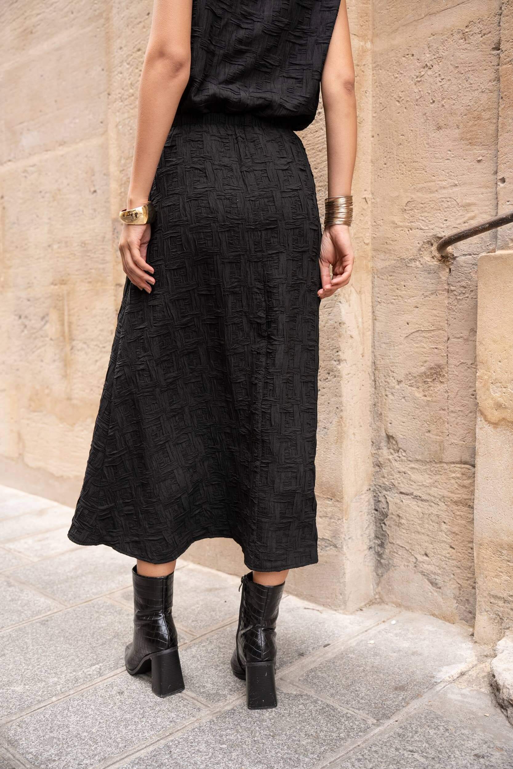 Choklate Paris - Ärmellose Oberteil mit Struktur - gerade geschnittenes Top mit U-Boot-Ausschnitt