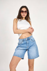 Baggy-Shorts aus Jeans „Cyria“ - Ana & Lucy*: Hellgrau / 1(T36) 1(T38) 1(T40) 1(T42) 1(T44)