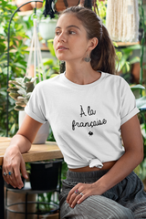 Un Rêve Français T-Shirt „A la française“ aus Bio-Baumwolle Weiß