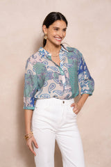 Bluse "Palma" aus Viskose und Seide