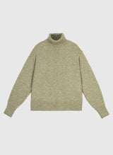 AN´GE Paris - Rollkragenpullover "Lipy" - Salbei-Grün