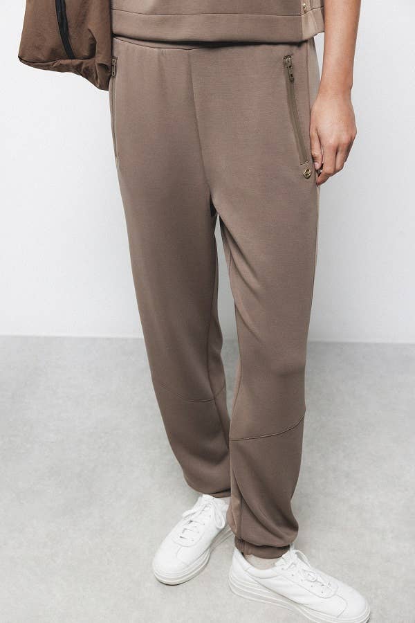 Lanidor - Fleecehose mit Reißverschlusstaschen - Taupe