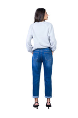 ANA & LUCY Mom-Fit Jeans „Jeanne" Mittelblau | Signature-Modell