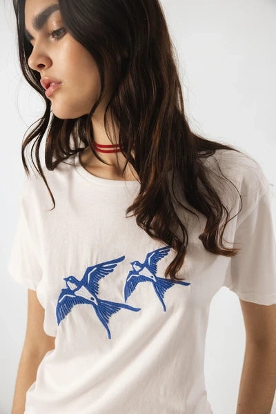 Baumwoll-T-Shirt "Schwalben" - Lanidor Portugal