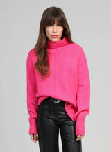 AN´GE Paris - Rollkragenpullover "Lipy" in Candy-Pink