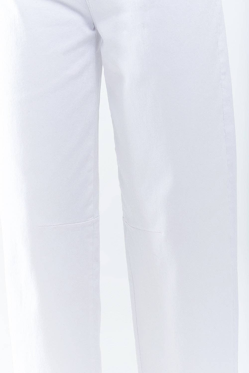 Q2 Bequeme Stretch-Jeans in Weiß