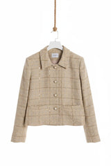 Choklate Paris Tweedjacke Keira mit Gürtel – Doré