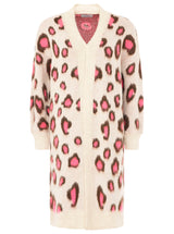 Zwillingsherz Kuschel-Cardigan "Soft Leo" mit pinkfarbenen Akzenten