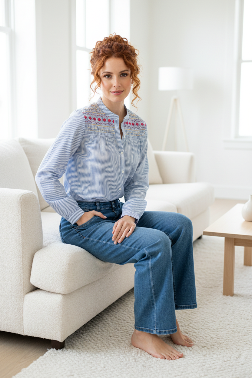 Lanidor Bluse mit ANA & LUCY Jeans Lifestyle neu