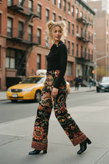 Ange Paris Hose Rossyla Aubussy Schwarz Samt