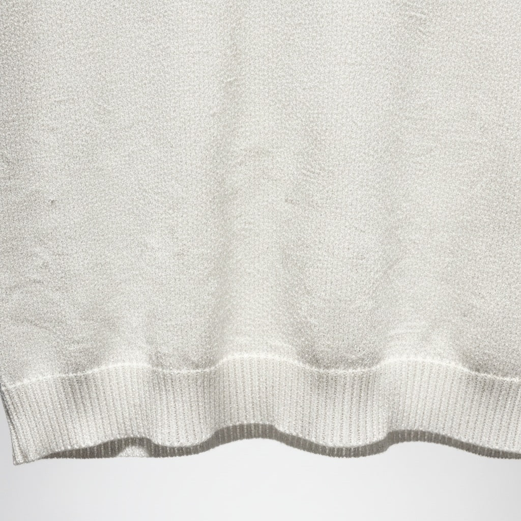 Choklate Paris Lurex-Trägershirt Blanc Argenté – feines Stricktop Weiß mit Silberschimmer