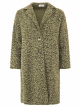 Übergangs-Mantel "Flauschig" Khaki von Zwillingsherz