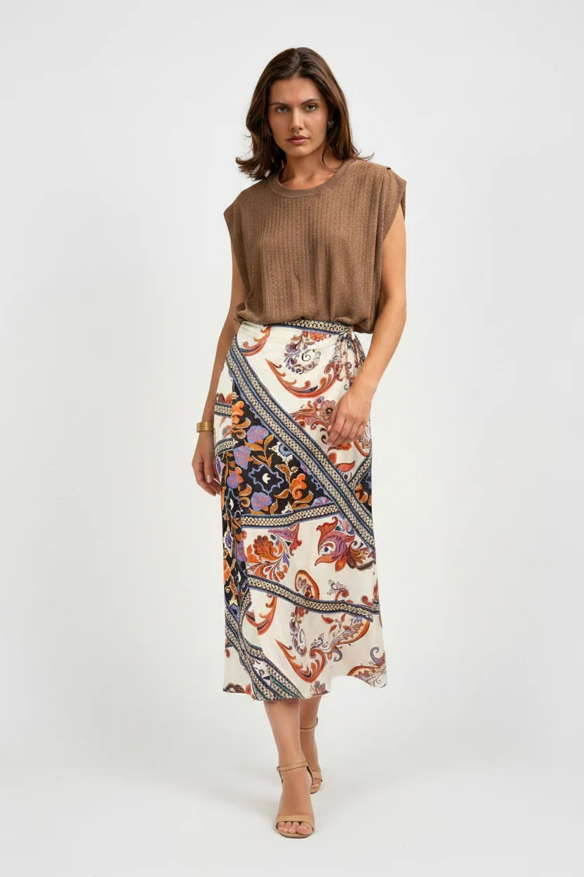 Choklate Paris Strick-T-Shirt Alizée Taupe