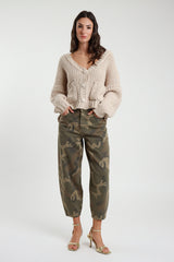 Susy Mix Cargo-Hose -Camouflage mit feinem Glitzer-Detail