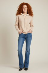 Produktbild - Zwillingsherz Hoodie Positive Mind entspannt und locker