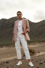 Purple Queen Blazer Irina - Halblanger Arm - Rose Pourdré