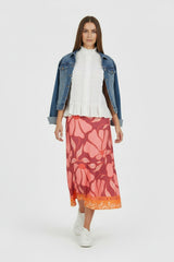 Ange Paris Midirock Rivila Rosa Blumenprint