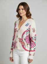 Rose Mode Cardigan Seitenansicht