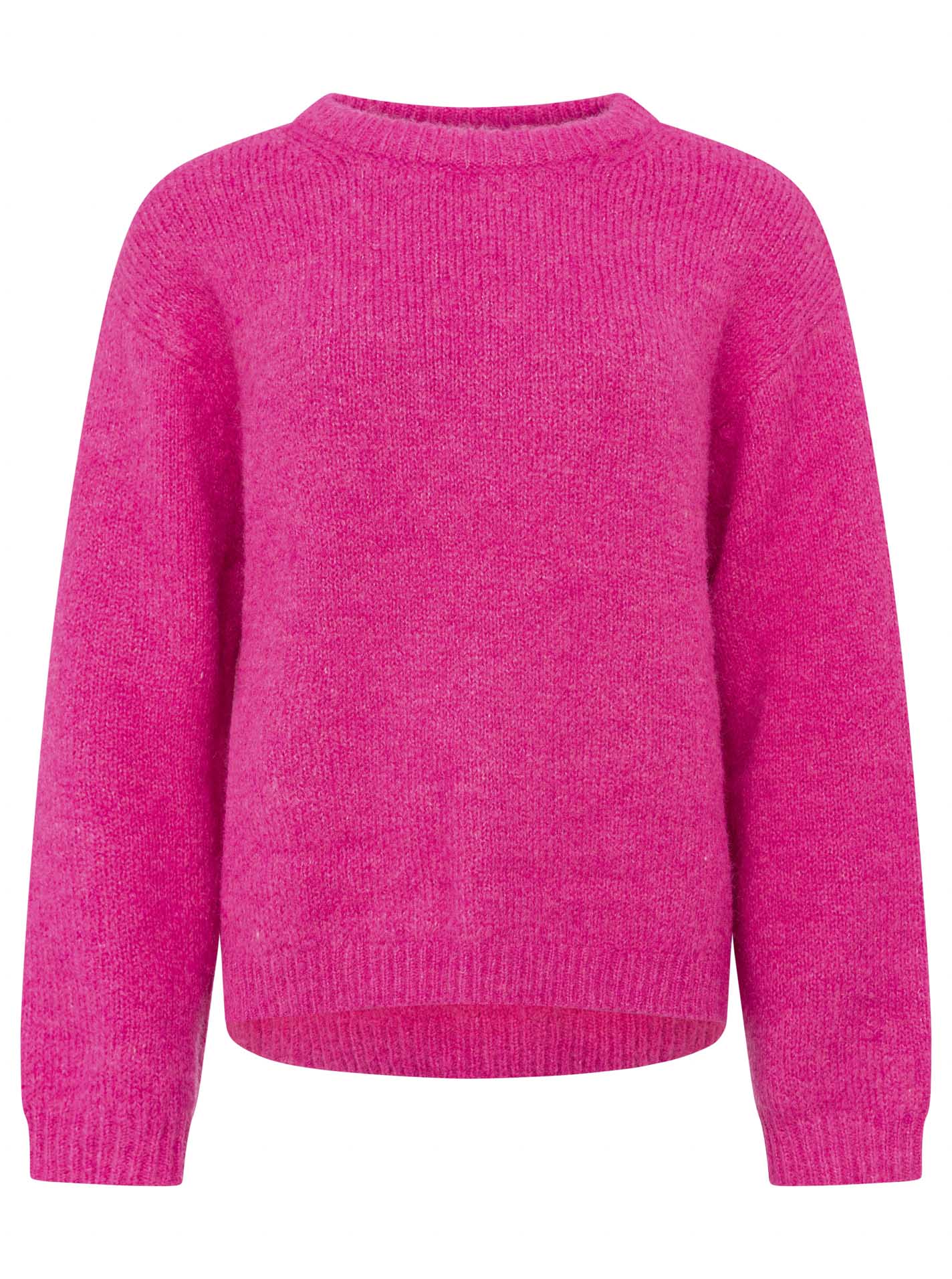 Zwillingsherz - Rundhalspullover - kuschlig weich - Pink