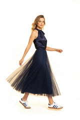 Choklate Paris Amber Tüllrock Slim Fit Marine Blau