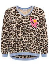 Zwillingsherz Sweat Pullover Leo Hellblau - Viskosemix