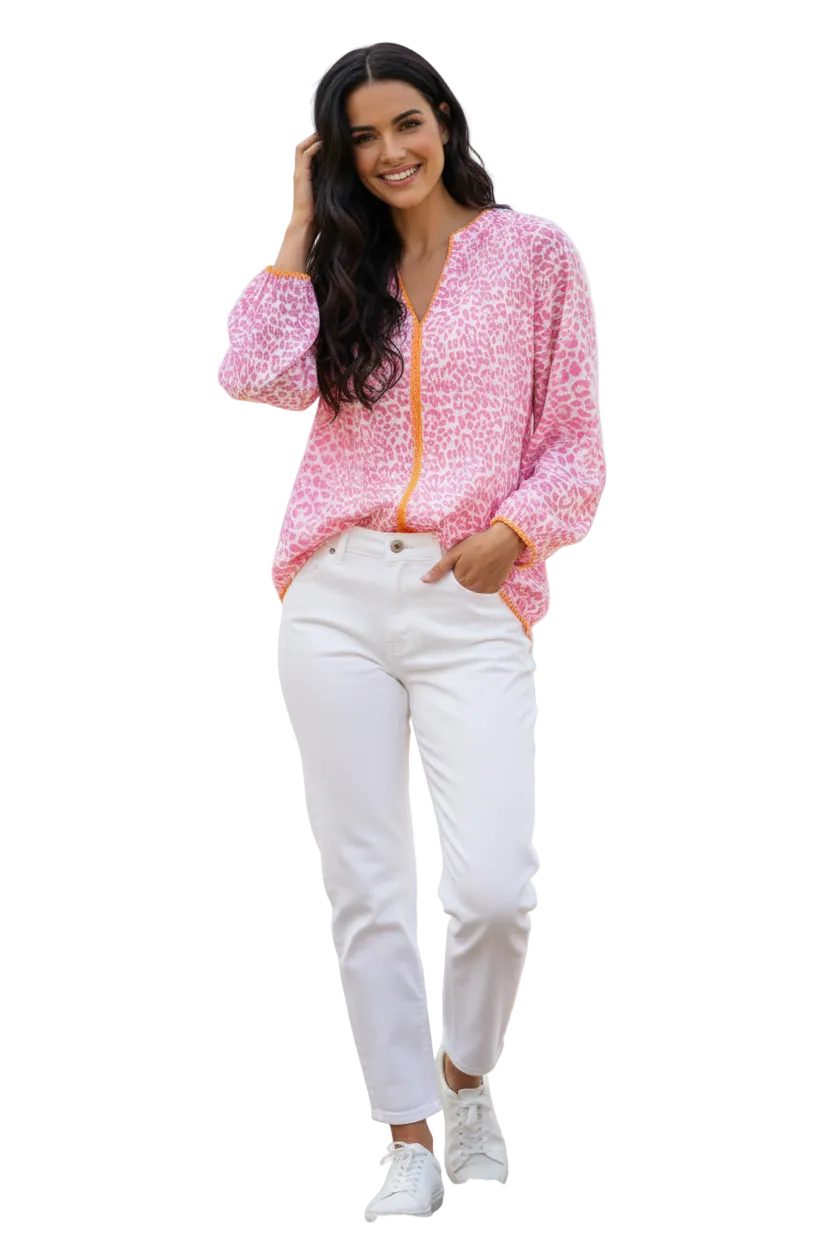 Zwillingsherz Bluse am Strand