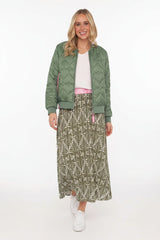 Zwillingsherz - Bomberjacke "Be Happy" Olive