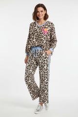 Zwillingsherz Sweat Pullover Leo Hellblau - Viskosemix