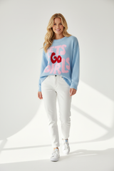 Zwillingsherz Pullover Lets Go Girls - Natürliches Produktfoto