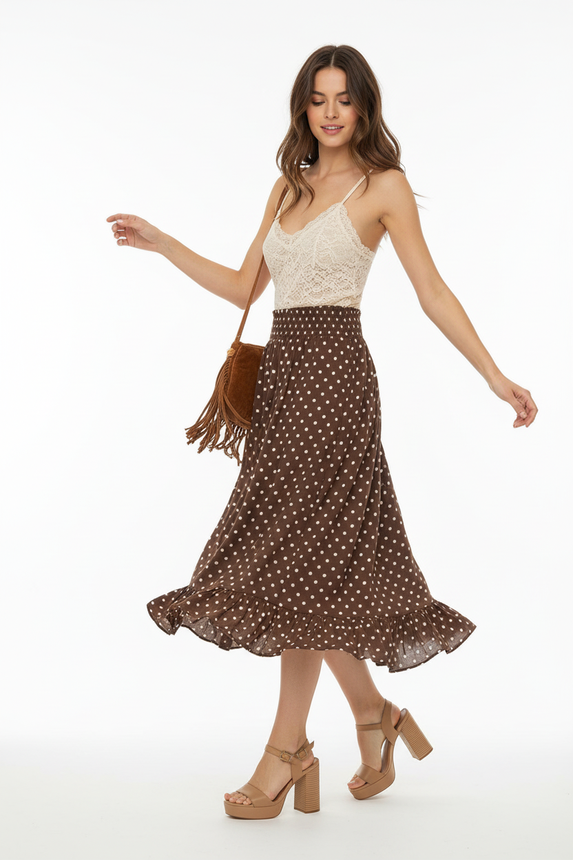 Zwillingsherz Rock Classic Dots Braun Produktfoto